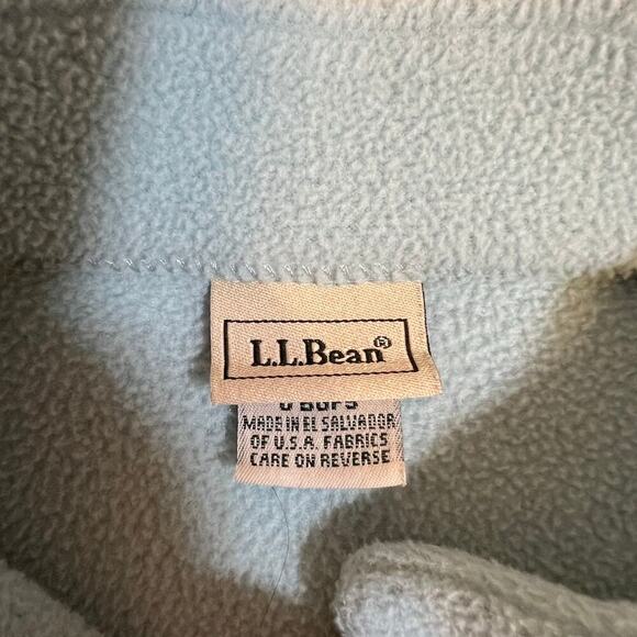 Vintage L.L. Bean Polartec Fleece Cardigan Light Blue Size Large VGUC - Picture 7 of 10